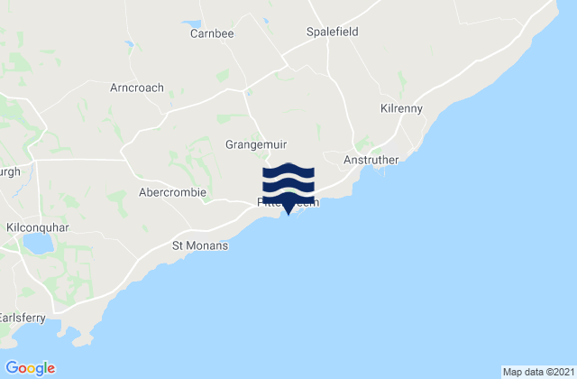 Karte der Gezeiten Pittenweem Beach, United Kingdom