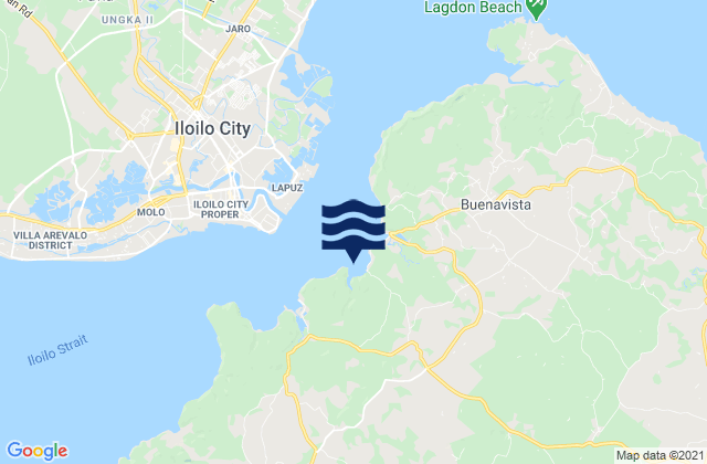 Karte der Gezeiten Piña, Philippines