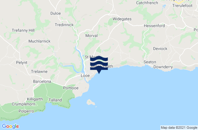 Karte der Gezeiten Plaidy Beach, United Kingdom