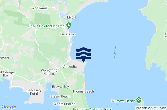 Karte der Gezeiten Plantation Point, Australia