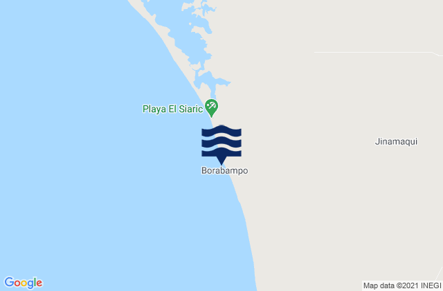 Karte der Gezeiten Playa El Siari, Mexico