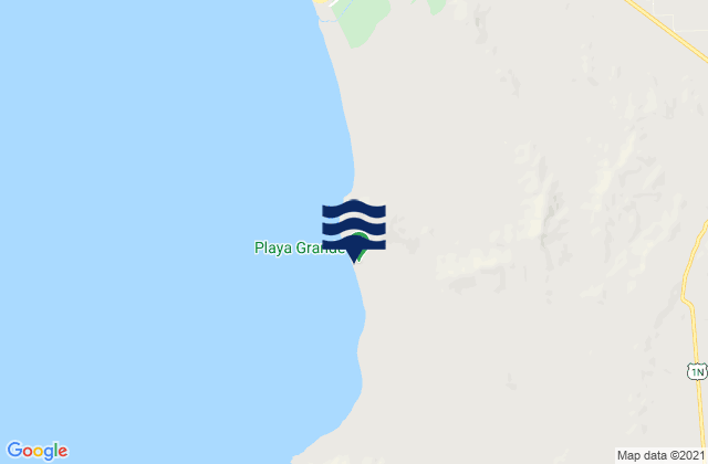 Karte der Gezeiten Playa Grande, Peru