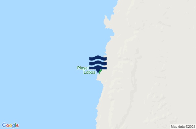 Karte der Gezeiten Playa Los Lobos, Chile