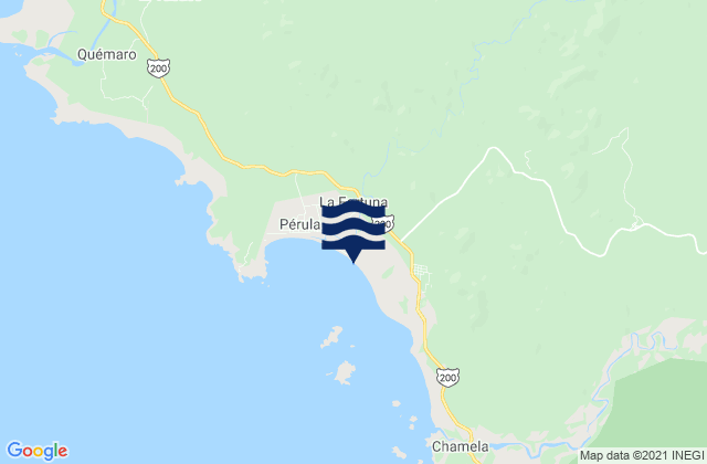 Karte der Gezeiten Playa Perula, Mexico