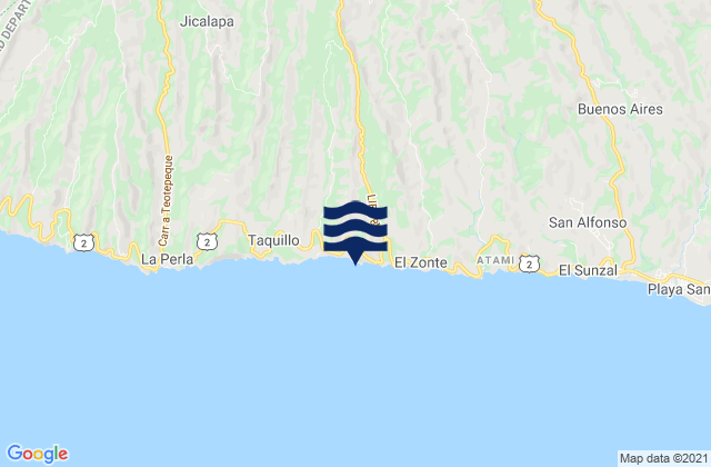 Karte der Gezeiten Playa Río Mar, El Salvador