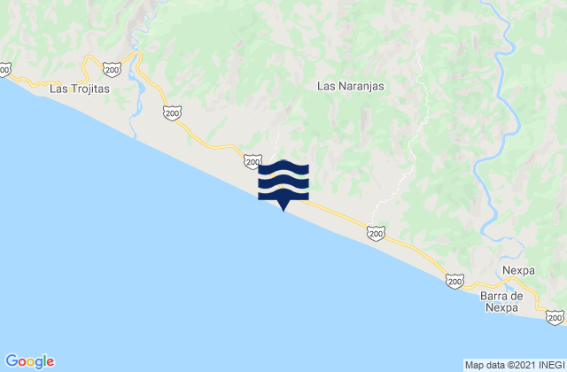 Karte der Gezeiten Playa Salinas, Mexico