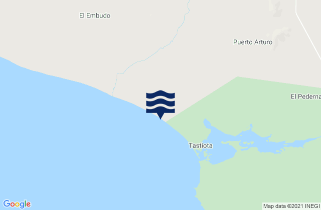 Karte der Gezeiten Playa Tastiota, Mexico