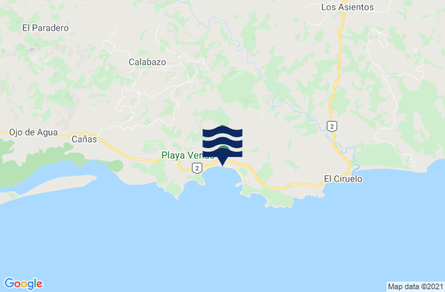 Karte der Gezeiten Playa Venado, Panama