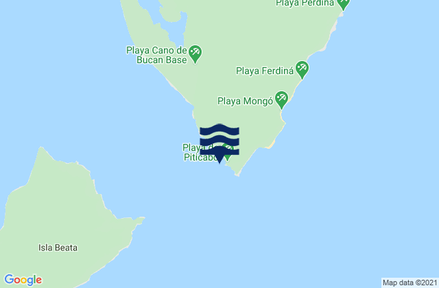 Karte der Gezeiten Playa de Piticabo, Dominican Republic