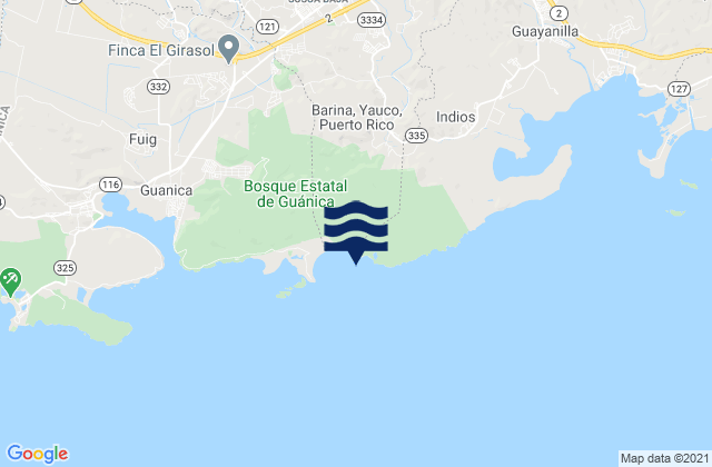Karte der Gezeiten Playa de Tamarindo, Puerto Rico