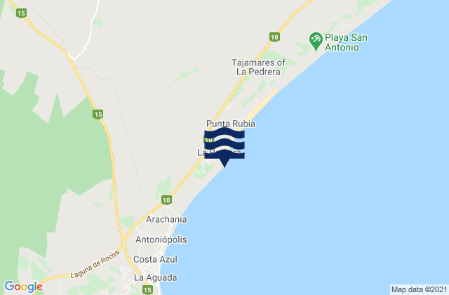 Karte der Gezeiten Playa del Barco, Brazil