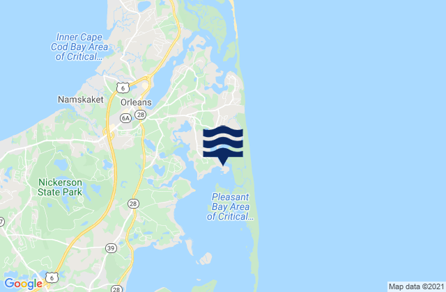 Karte der Gezeiten Pochet Island, United States