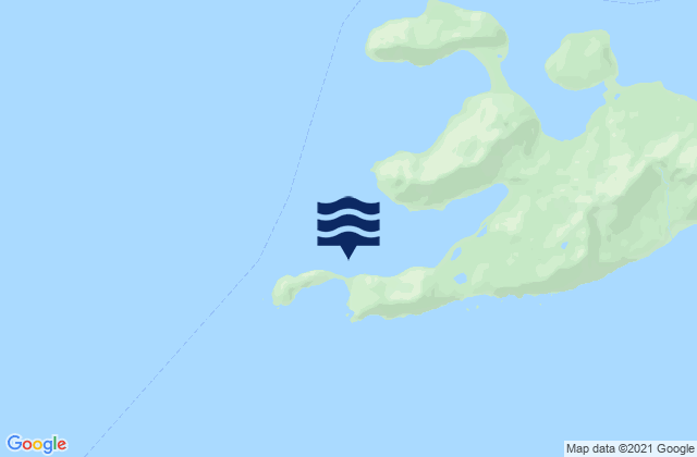 Karte der Gezeiten Point Erlington (Erlington Island), United States