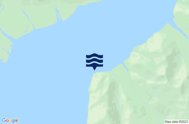 Karte der Gezeiten Point Latouche (Yakutat Bay), United States