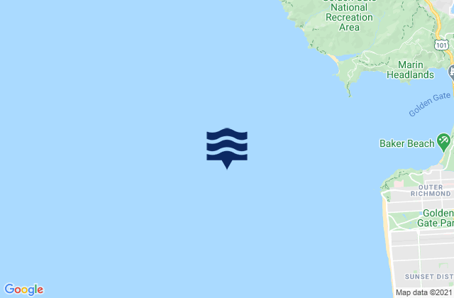 Karte der Gezeiten Point Lobos 3.73 nmi. W of, United States