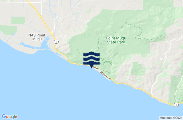 Karte der Gezeiten Point Mugu State Park, United States