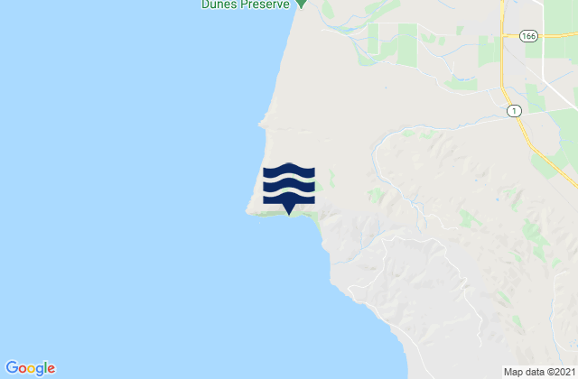 Karte der Gezeiten Point Sal State Beach, United States