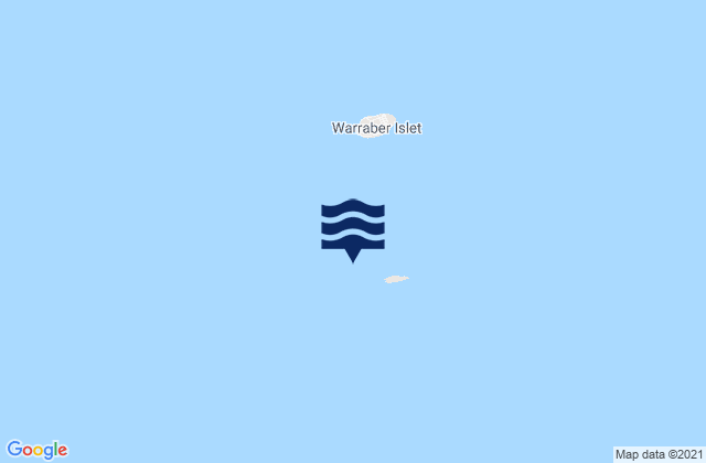 Karte der Gezeiten Poll Island, Australia
