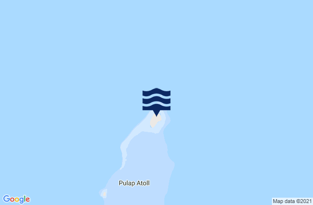 Karte der Gezeiten Pollap Municipality, Micronesia