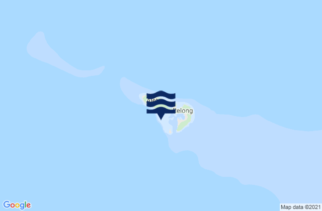 Karte der Gezeiten Polowat Municipality, Micronesia