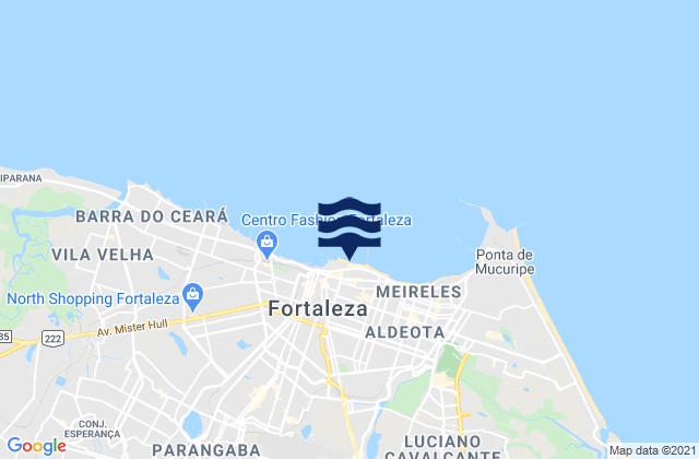 Karte der Gezeiten Ponte Metalica, Brazil