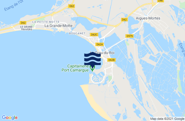 Karte der Gezeiten Port-Camargue, France