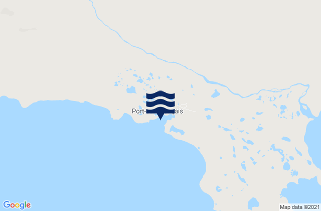 Karte der Gezeiten Port-aux-Français, French Southern Territories