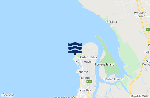 Karte der Gezeiten Port Adelaide (Outer Harbor), Australia