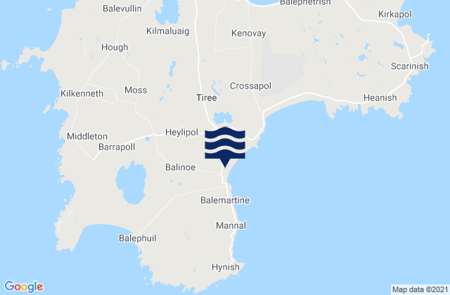 Karte der Gezeiten Port Bharrapol (Tiree), United Kingdom