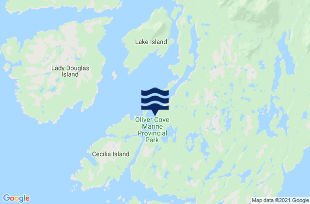 Karte der Gezeiten Port Blackney, Canada