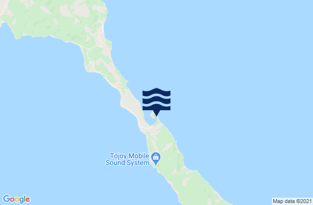 Karte der Gezeiten Port Boca Engano Burias Island, Philippines