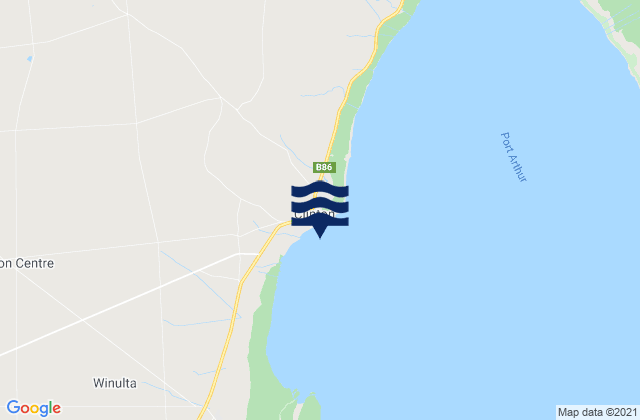Karte der Gezeiten Port Clinton, Australia