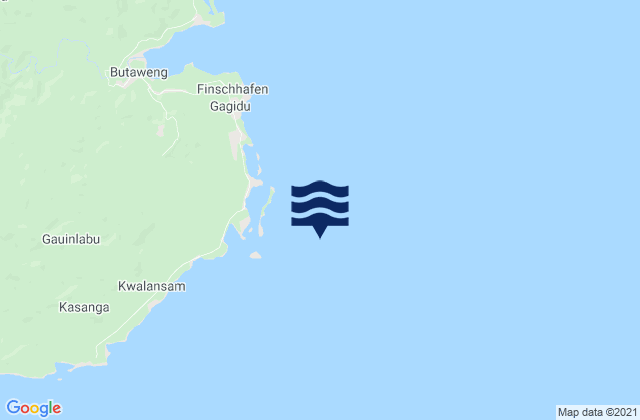 Karte der Gezeiten Port Dreger, Papua New Guinea