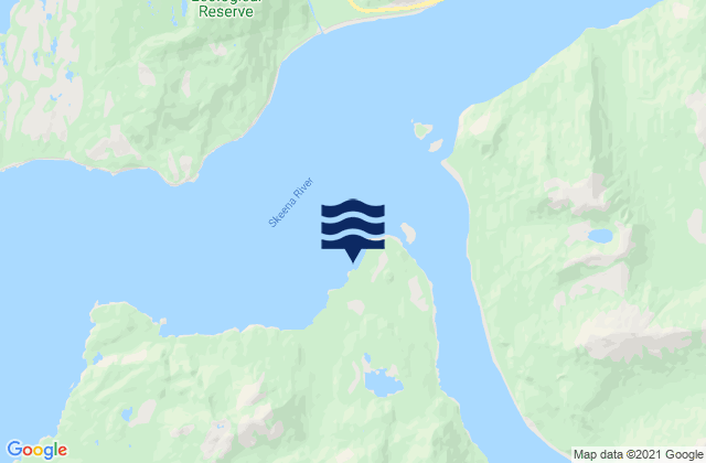 Karte der Gezeiten Port Essington, Canada