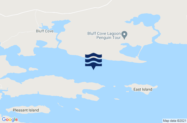 Karte der Gezeiten Port Fitzroy, Falkland Islands