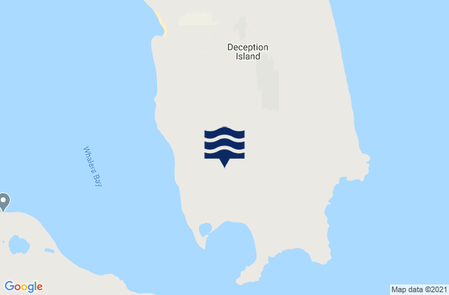 Karte der Gezeiten Port Foster Deception Island, Argentina