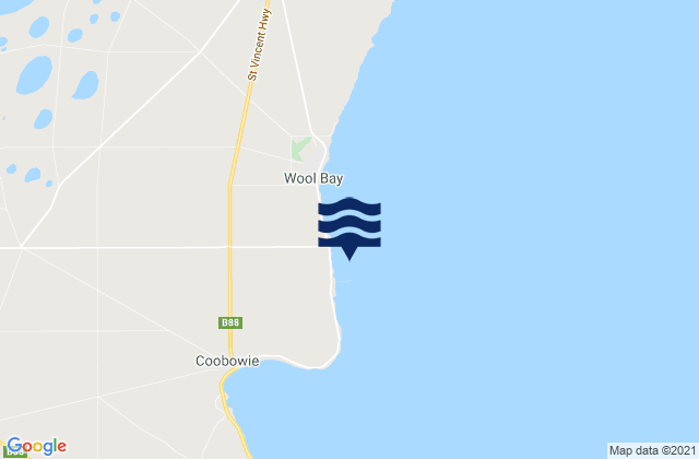 Karte der Gezeiten Port Giles, Australia