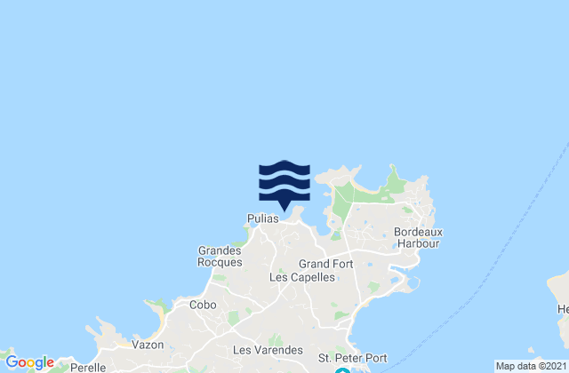 Karte der Gezeiten Port Grat Beach, France
