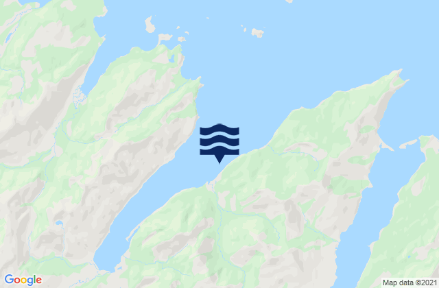 Karte der Gezeiten Port Hobron Sitkalidak Island, United States