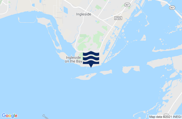Karte der Gezeiten Port Ingleside Corpus Christi Bay, United States