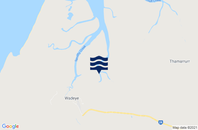 Karte der Gezeiten Port Keats, Australia