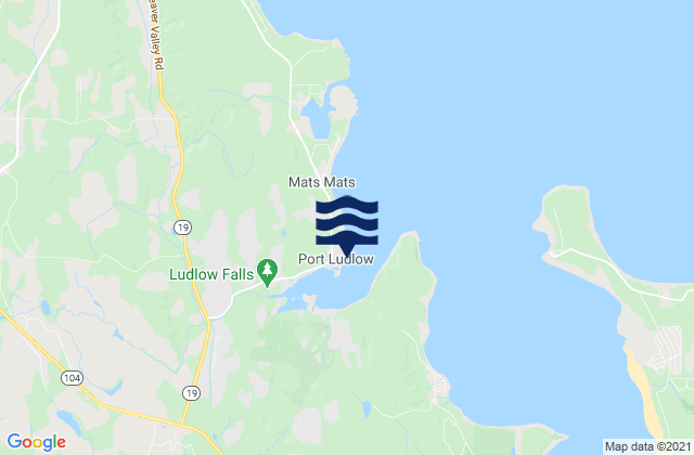 Karte der Gezeiten Port Ludlow, United States