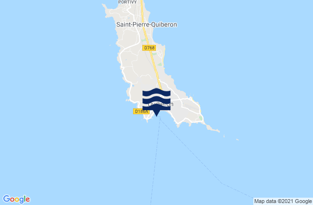 Karte der Gezeiten Port Maria, France