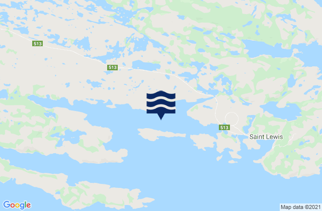 Karte der Gezeiten Port Marnham, Canada