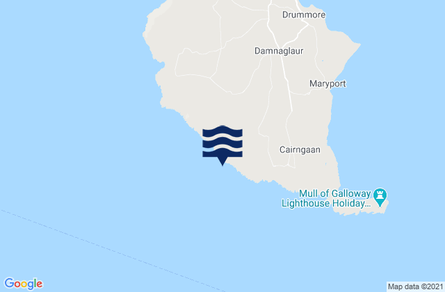Karte der Gezeiten Port Mona, United Kingdom