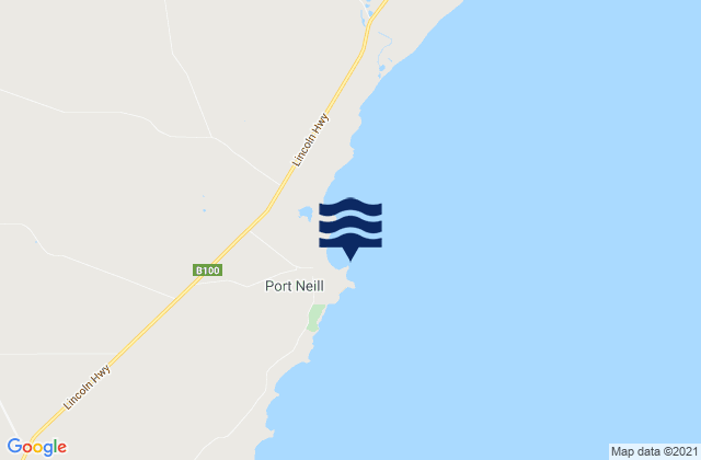Karte der Gezeiten Port Neill, Australia