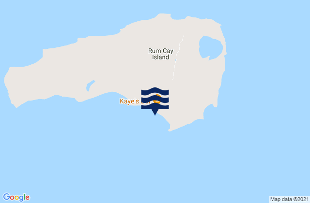 Karte der Gezeiten Port Nelson, Bahamas