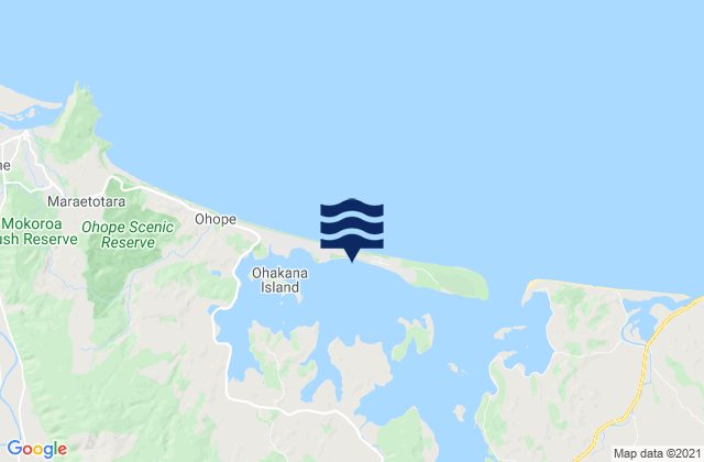Karte der Gezeiten Port Ohope Wharf, New Zealand