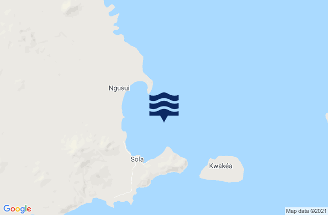 Karte der Gezeiten Port Patteson Banks Islands, New Caledonia