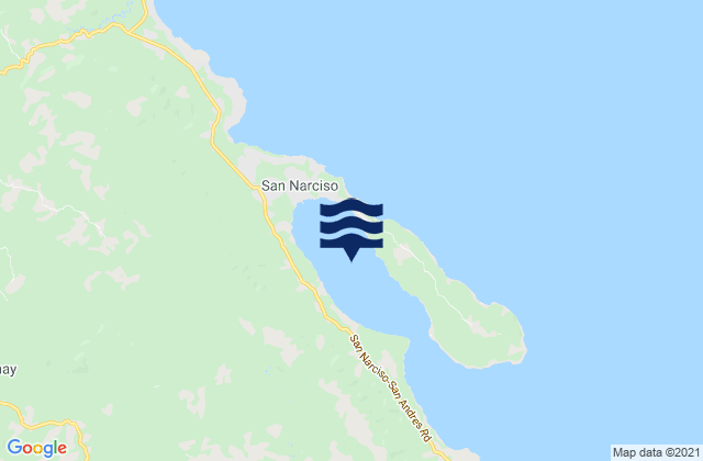 Karte der Gezeiten Port Pusgo, Philippines